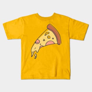 Cartoon Soggy Pizza 90s Style Kids T-Shirt